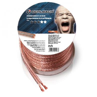 Акустический кабель Oehlbach PERFORMANCE Speaker Cable 2x1,50mm2, clear 10m spool, D1C101